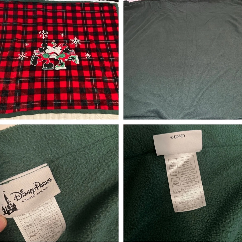 2 Disney Christmas throw blanket